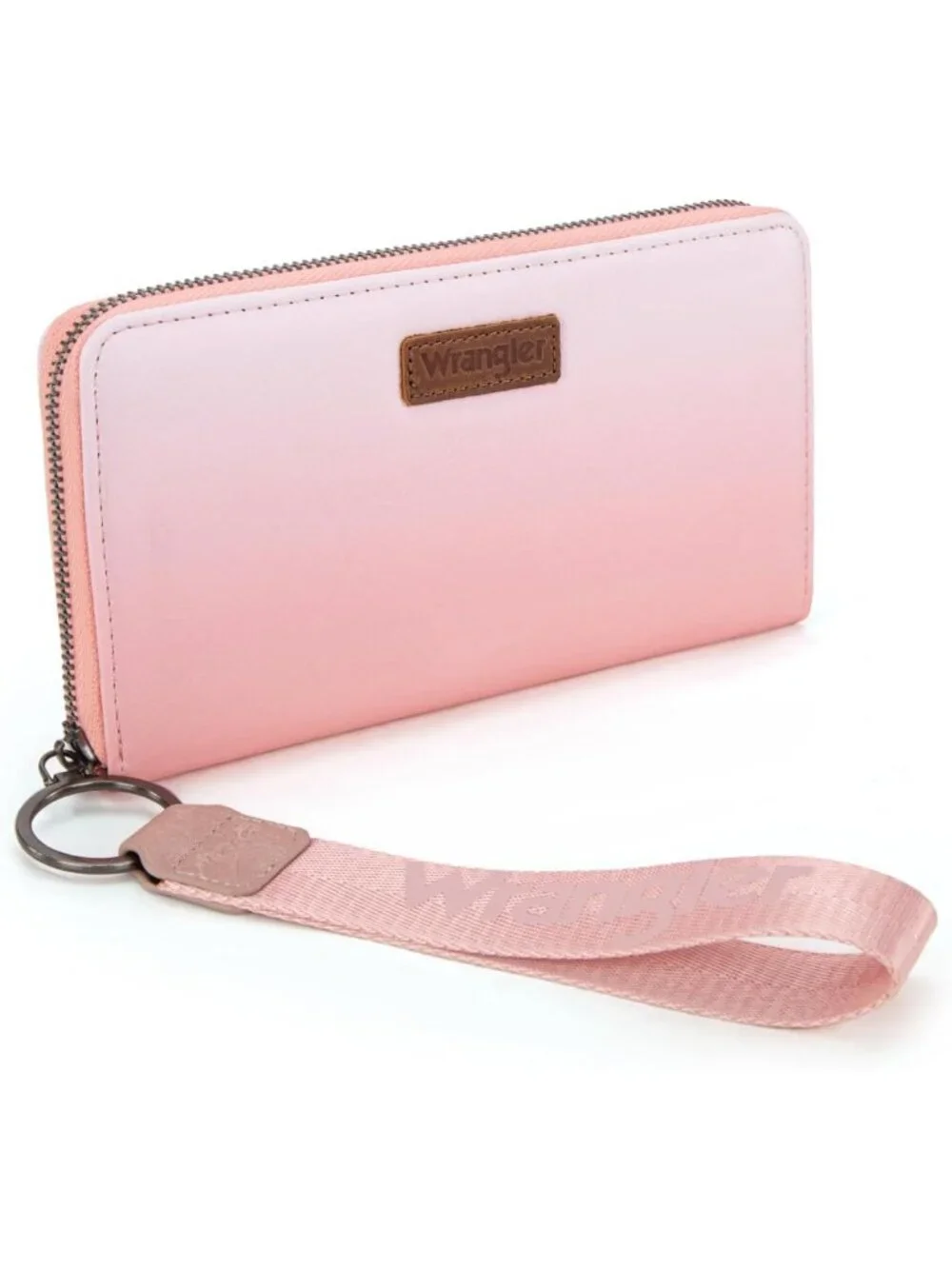 Stylish Pink RFID Wristlet Wallet for Women - Large Capacity Phone & Card